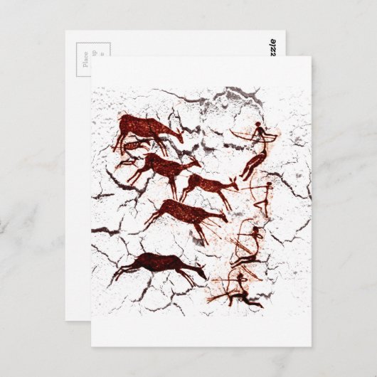 Carte Postale Caveman Art (Devant / Derrière)