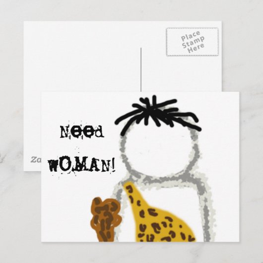 Carte Postale Caveman Ghost (Devant / Derrière)