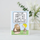 Carte Postale caveman mesolithique paléolithique (Debout devant)