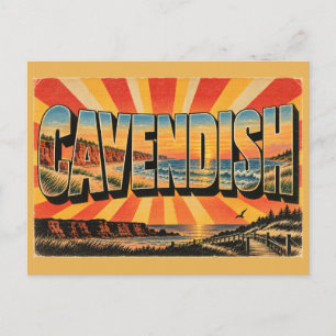 Carte Postale Cavendish PEI Falaises de Sable Rouge Art