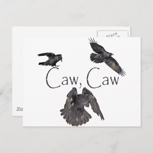 Carte Postale Caw Caw (Devant / Derrière)
