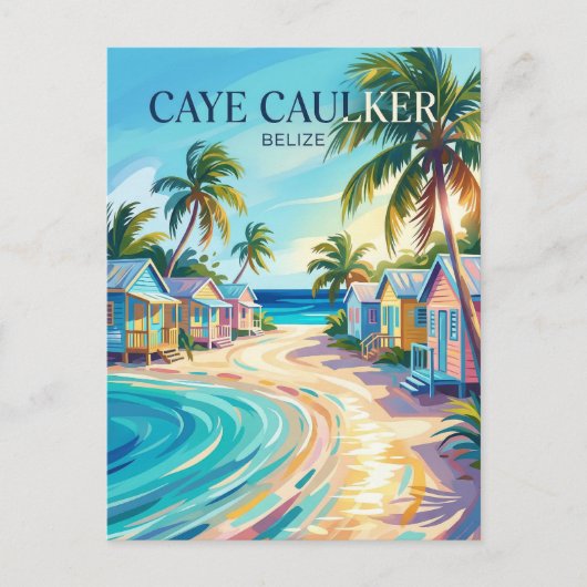 Carte Postale Caye Caulker Bélize (Devant)