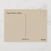 Carte Postale Caye Caulker Belize (Dos)