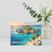 Carte Postale Caye Tobacco Belize (Debout devant)