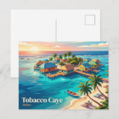 Carte Postale Caye Tobacco Belize (Devant / Derrière)
