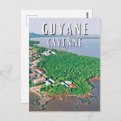 Carte Postale Cayenne Photo Vintage  (Devant / Derrière)