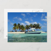 Carte Postale Cayes en soie à réjouissent la broche, Belize (Devant / Derrière)