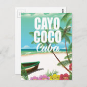 Carte Postale Cayo Coco affiche des vacances à Cuba (Devant / Derrière)
