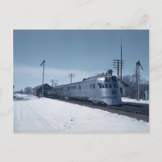Carte Postale CB&Q "Pioneer Zephyr" (Devant)