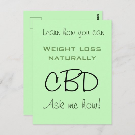 carte postale cbd (Devant / Derrière)