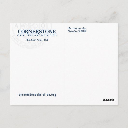 Carte postale CCS (Dos)