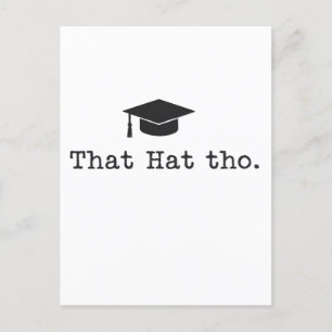 Carte Postale Ce chapeau là drôle famille amis remise de diplôme