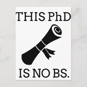 Carte Postale Ce doctorat n'est pas BS