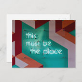 CARTE POSTALE "CE DOIT ÊTRE L'ENDROIT" SIGNE LÉGER (Devant / Derrière)