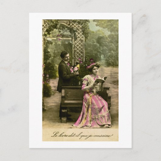 Carte Postale Ce livre dit-il "Je t'aime" ? (Devant)