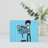 Carte Postale Ce Monde est fou (Debout devant)