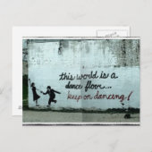 Carte Postale Ce monde est une piste de danse (Devant / Derrière)