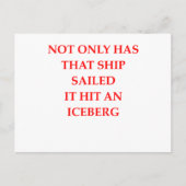 Carte Postale ce navire a navigué (Devant)