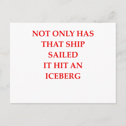 Carte Postale ce navire a navigué (Devant)