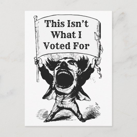 Carte Postale Ce n'est pas ce que j'ai voté (Devant)