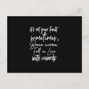 Carte Postale ce n'est pas de votre faute parfois les femmes cou