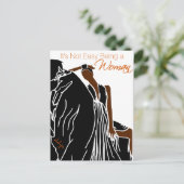 Carte Postale Ce n'est pas facile d'être une FEMME (Debout devant)