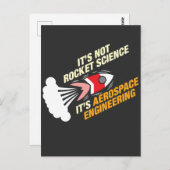 Carte Postale Ce n'est pas la science des fusées C'est l'ingénie (Devant / Derrière)
