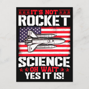 Carte Postale Ce n'est pas la science des fusées oh attends la f