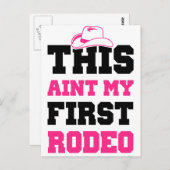 Carte Postale Ce n'est pas mon premier rodéo (Devant / Derrière)