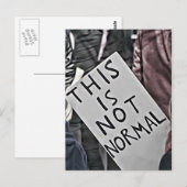 Carte Postale Ce n'est pas normal (Devant / Derrière)