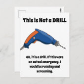 Carte Postale Ce n'est pas un exercice (Devant / Derrière)