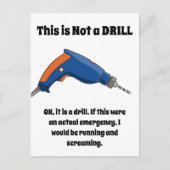 Carte Postale Ce n'est pas un exercice (Devant)