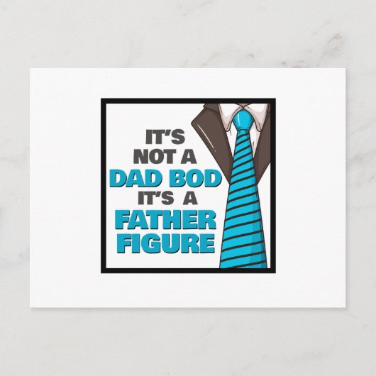 Carte Postale Ce n'est pas un papa Bod C'est un père Figure (Devant)