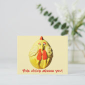 Carte Postale Ce Petit Défaut Vous Le Mème De Poulet (Debout devant)