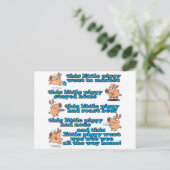 Carte Postale ce petit dessin de rime de pépinière (Debout devant)