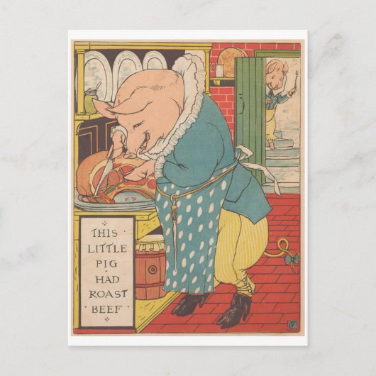 Carte Postale Ce petit porc shad roast beef 1879 (Devant)