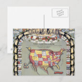 Carte Postale CE PORCINÉOGRAPHE, c1876 (Devant / Derrière)