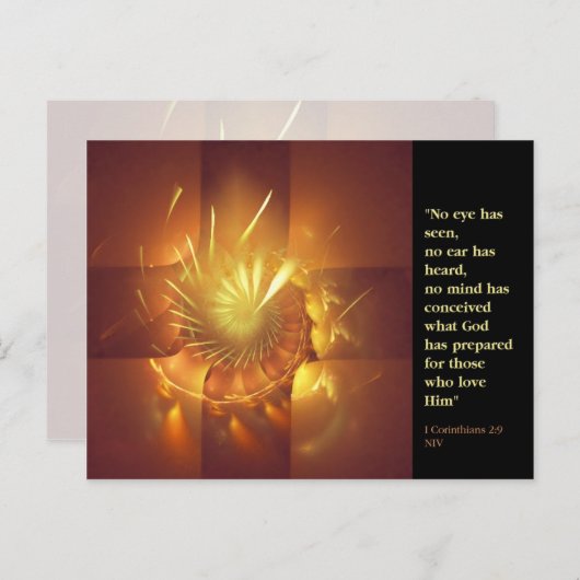 Carte Postale Ce que Dieu a préparé (Devant / Derrière)