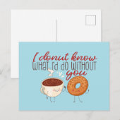 Carte Postale Ce que je ferais sans toi, c'est la Saint Valentin (Devant / Derrière)