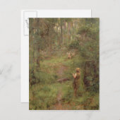 Carte Postale Ce que la petite fille a vu dans Bush, 1904 (Devant / Derrière)