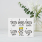 Carte Postale Ce que le chat pense drôle (Debout devant)