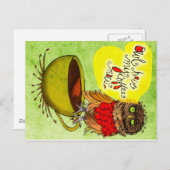 Carte Postale Ce que mon #Café me dit - OWLHAVEMYCOFFEENOW (Devant / Derrière)