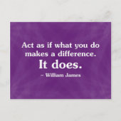 Carte Postale Ce que vous faites peut faire une différence 2 (Devant)