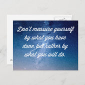 Carte Postale Ce que vous ferez Citer (Devant / Derrière)