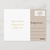 Carte Postale Ce que vous pensez devenir Sage Vie Sagesse Citati (Dos)