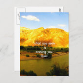 Carte Postale Ce que vous recherchez Citation d'attraction de sa (Devant / Derrière)