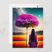 Carte Postale Ce que vous recherchez Citation Rumi Dreamscape (Devant / Derrière)