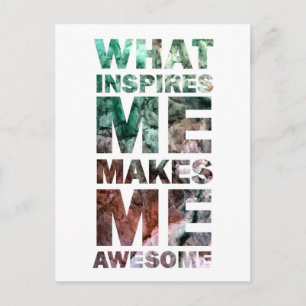 Carte Postale Ce Qui M'Inspire Me Rend Super 2