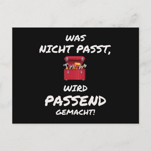 Carte Postale Ce Qui Ne Convient Pas Est Fait Pour S'Adapter (Devant)