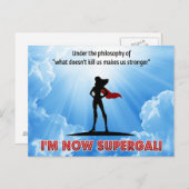 Carte Postale Ce qui ne nous tue pas nous rend plus forts ! (Devant / Derrière)